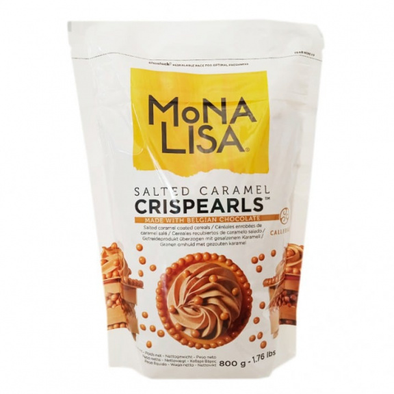 MONA LISA Шоколадные драже "Crispearls" в подсоленной карамели 50 г.