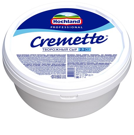 Сыр CREMETTE ТВОРОЖНЫЙ сливочный 65% 2,2 кг