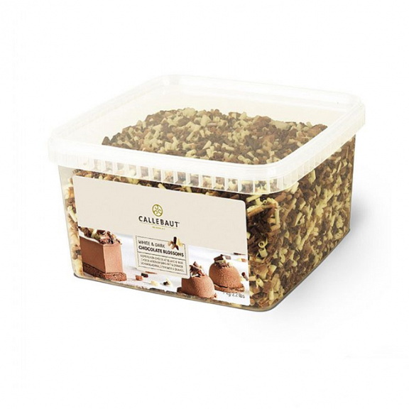Callebaut смесь тёмного и белого шоколада ЗАВИТКИ 50 г.