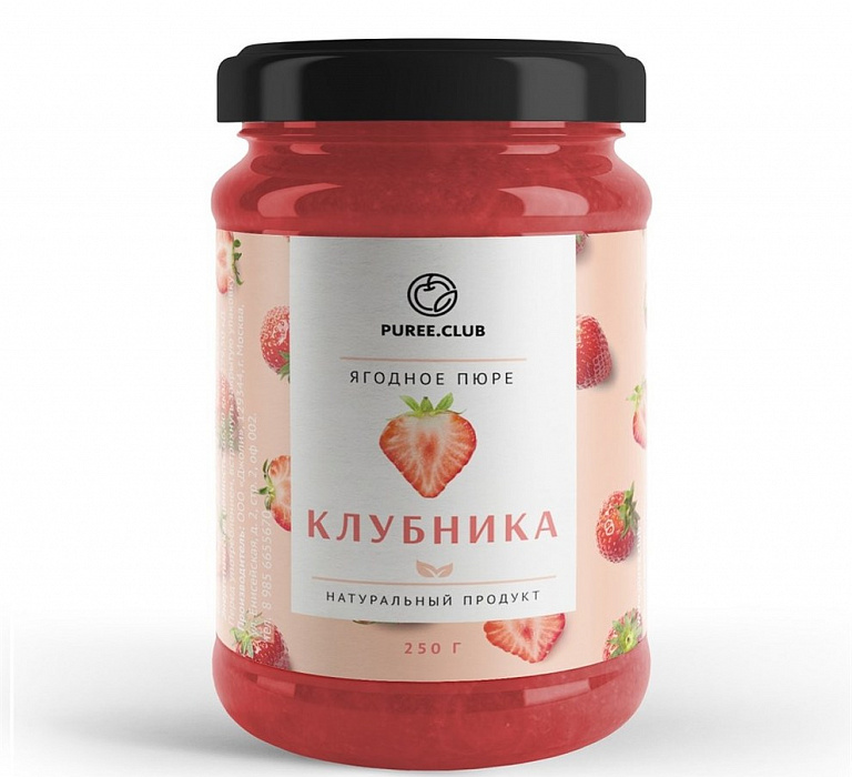 ПЮРЕ КЛУБНИКА 250 г. (РОССИЯ)
